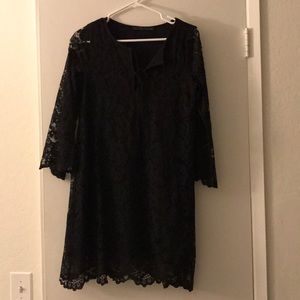 Zara Black lace dress